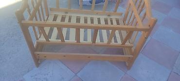 lay lay matras: Taxta beşik - Material: təbii ağac, laklı səth - Konstruksiya: iki — 1