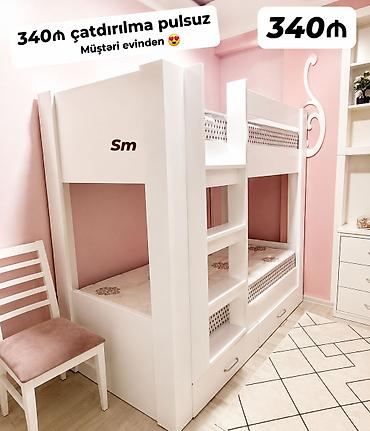 kreditle mebel sifarisi: Oğlan və qız üçün, Yeni, Çarpayı, Matras ilə, Siyirməli — 5