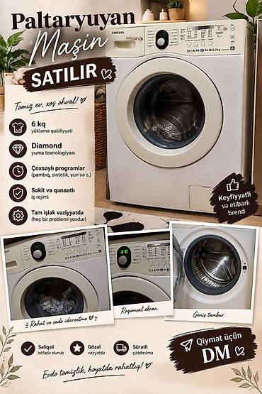 Samsung paltaryuyan maşın – Diamond 6.0 kg (model WF8590NFW)
