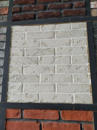 вагонка на пол: Dekorativ divar üçün daş/brick panellər - Material: dekorativ beton