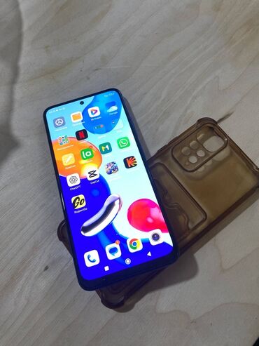 tecno spark 6: Redmi, Redmi Note 11, Колдонулган, 64 ГБ, түсү - Көк, 2 SIM