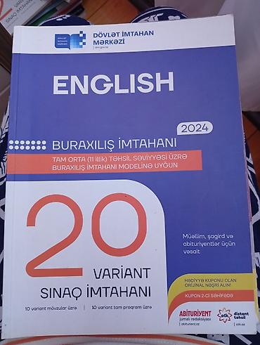 Testlər: Məhsul: “English – Buraxılış İmtahanı 2024” hazırlıq vəsaiti — 1