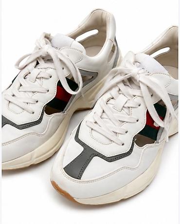 krosovka: Gucci, Ölçü: 35, rəng - Ağ, İşlənmiş — 4