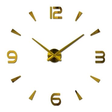 divar dekorları: Divar saatı 3D divar saati Rəqəmsal divar saatlari Ölçülerine göre