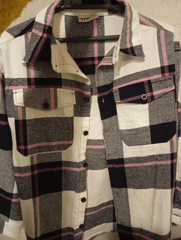 biserli koynekler: Qadınlar üçün qalın flanel köynək-gödəkçə (overshirt). - Rənglər