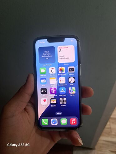 Apple iPhone: IPhone 13, 128 GB, Qara, Face ID, Zəmanət, Simsiz şarj