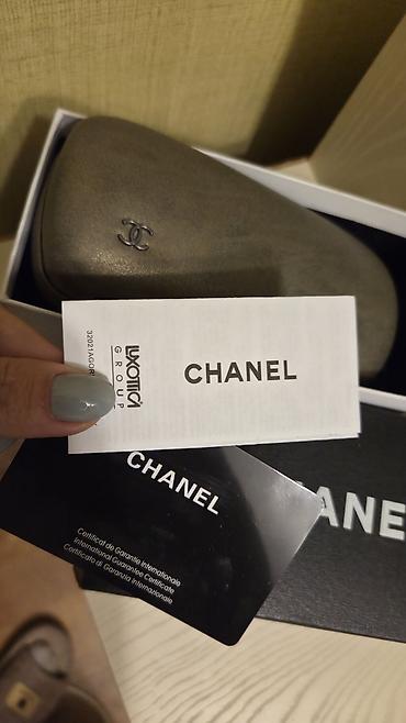 Очки: Eynək italiyadan alınıb, işlənməyib. Qutusu, sertifikatı var. Chanel — 5