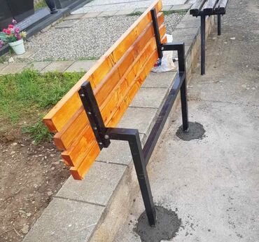 Baštenski nameštaj: Klupa, Metal, bоја - Crna, Novo — 14