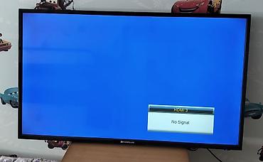82 ekran televizorlar: Powerluxe LED televizor + peyk anten sistemi və rəqəmsal TV qutusu — 1