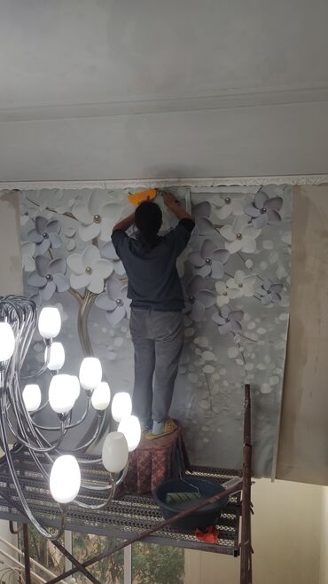 Поклейка обоев: Поклейка обоев, Демонтаж старых обоев | Жидкие обои, Фотообои, Бумажные обои Больше 6 лет опыта — 19