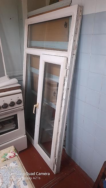 plastic qapi: İşlənmiş İkiqat şüşə paketi Plastik pəncərə, Еni: 103 sm, Uzunluğu: 170 sm, Ödənişli quraşdırma — 3
