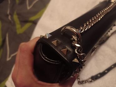 Классические сумки: Сумка Valentino Garavani Rockstud, черная - Материал: гладкая черная — 6