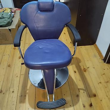 salon mallar: Bərbər/kosmetologiya kreslosu və dairəvi güzgü dəsti - Peşəkar salon — 1