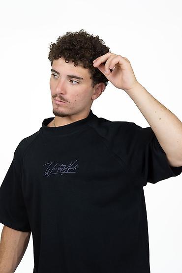 idman şort: Qara qısaqol unisex t‑şört - Rəng: qara - Ön hissə: sinədə — 2