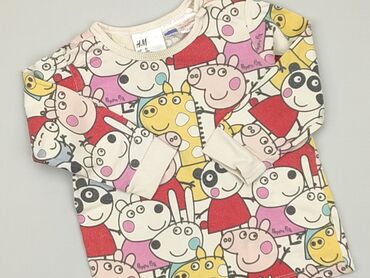 hm bluzki: Bluza, H&M, 9-12 m, stan - Dobry