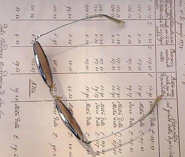 Naočare: Vintage Lunetta Zurich lenonke sa velikim, konveks. staklima — 7