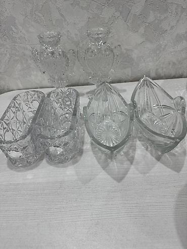 suse balon: Köhnə xrustal qablar.Satılır qiymət 40 manat — 1