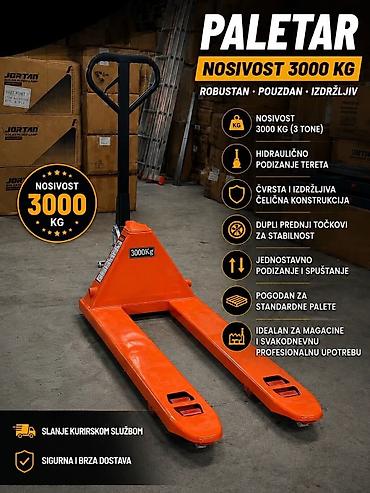 podni pvc paneli: 08. 🔥 PALETAR – NOSIVOST 3000 KG 🔥 Robustan i pouzdan ručni — 1