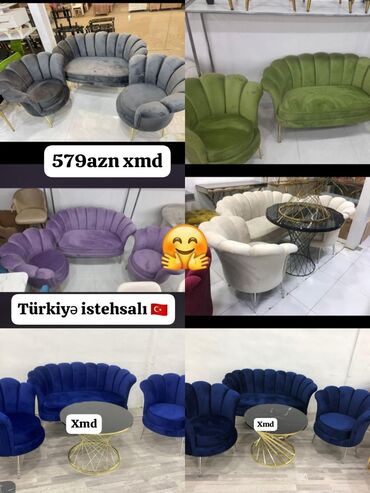 Divan və kreslo dəstləri: Yeni, Divan, 2 kreslo