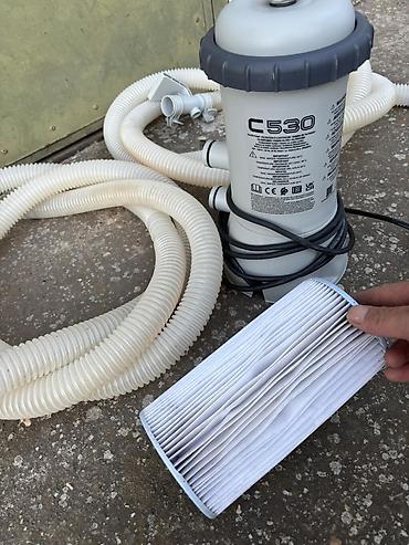 Bazeni i oprema: Kartušni filter-pumpa za bazen C530 sa crevima i filterom (filter — 9