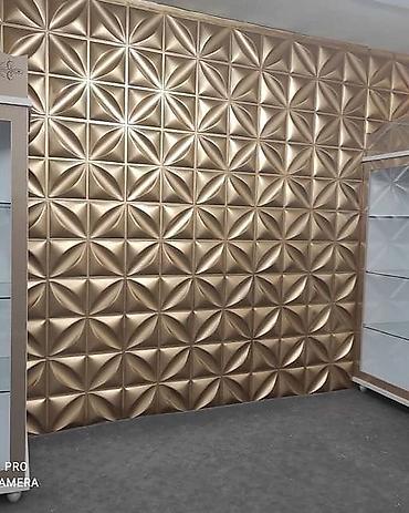 3d şəkillər: 3D dekorativ divar panelləri - Material: yüngül və davamlı 3D — 8