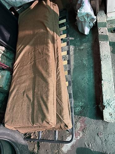 sofa bed: Складной диван- раскладушка с матрасом - Компактная металлическая — 2