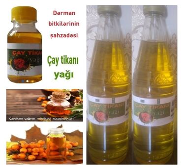 Bitki yağı: Təbii çaytikanı yağı və itburnu yağı. Bu yağlar müxtəlif sağlamlıq