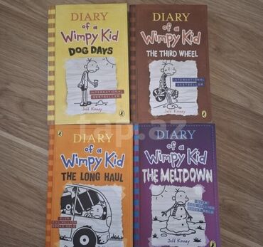 книги о домашних животных 3 класс: “Diary of a Wimpy Kid” seriyasından ingiliscə kitablar dəsti. HERESI