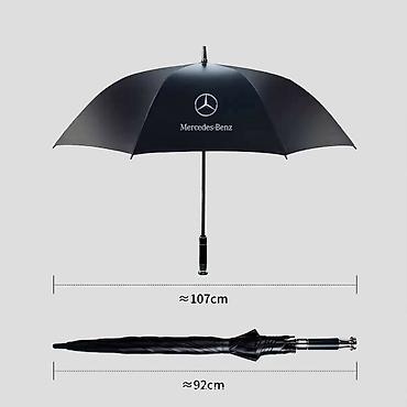 Зонты: Зонт Mercedes‑Benz, классический трость - Диаметр купола: примерно — 1