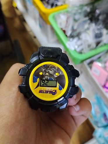 детские смарт часы: Детские электронные часы с проектором - Круглый корпус из черного — 1