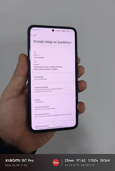 Poco: Poco F6 Pro, 512 GB, rəng - Qara, Sensor — 6