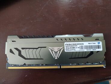 Оперативная память (RAM): Оперативная память, Б/у, Patriot, 16 ГБ, DDR4, 3200 МГц, Для ПК
