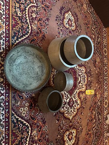 mis məcməyi: Qazan, rəng - Gümüşü, Mis, Azərbaycan — 1