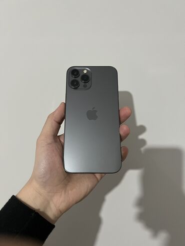 redmi note 11 pro plus цена в бишкеке: IPhone 12 Pro Max, Колдонулган, 256 ГБ, Graphite, Коргоочу айнек, Каптама, 77 %