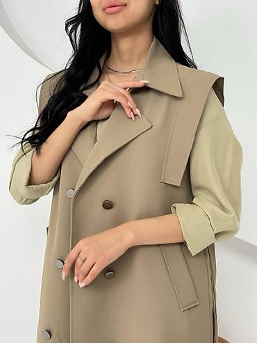 Плащи: New collection😍 качество lux💫 трену безрукавка❤️ артикул: #1152-2 — 11