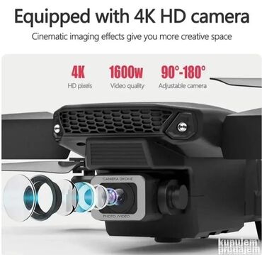 Igračke: Dron 998 PRO sa torbicom 4K kamera GARANCIJA Dron 998 Dron-Dron sa — 3