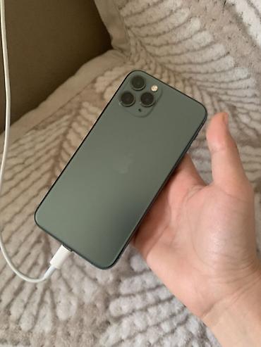 IPhone 11 Pro, Б/у, 256 ГБ, Matte Midnight Green, Чехол at lalafo.kg IPhone 11 Pro, Б/у, 256 ГБ, Matte Midnight Green, Чехол