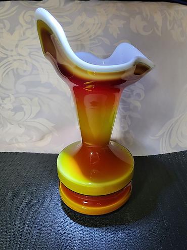 Ostali antikviteti: Vaza Dragan Drobnjak,rucni rad iz 70ih.god. Vaza Dragana Drobnjaka — 1