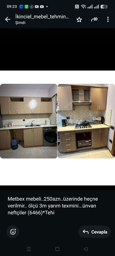 Salon, tibbi kreslolar: Metbex mebeli. 250azn. üzerinde heçne verilmir. ölçü 3m yarım