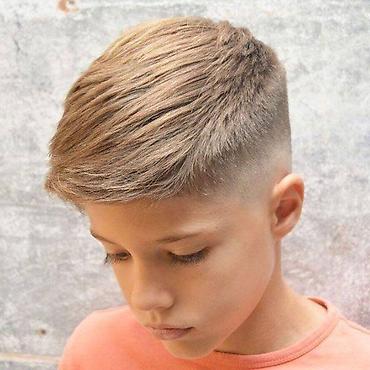 link: Muško dečije šišanje – moderni fade - Stil: low/medium skin fade sa — 1