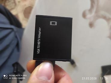 Digər kompüter aksesuarları: VGA to HDMI adapter kompüteri monitor ya da telefizora qoşmaq üçün dü — 14