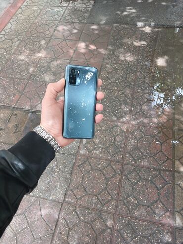 xiaomi 10 t: Xiaomi Redmi Note 10, 64 GB, rəng - Göy, 
 Zəmanət, Sensor, Barmaq izi