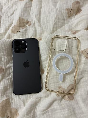 Уюлдук телефондор жана аксессуарлар: IPhone 14 Pro Max, Колдонулган, 128 ГБ, Кара, Каптама, 79 % — 2