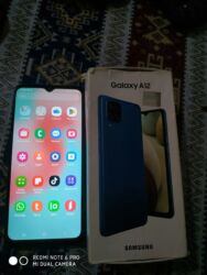 origimo планшет характеристики: Samsung Galaxy A12, 64 GB, rəng - Göy, Barmaq izi