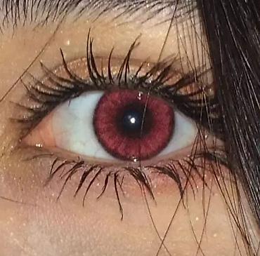 Косметика: Цветные контактные линзы для глаз - Модели и оттенки: - GEM-PURPLE — 5