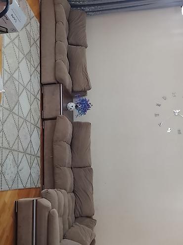 Divan və masa dəstləri: Modul tipli yumşaq divan dəsti - Rəng: qəhvəyi/bej tonları - — 2