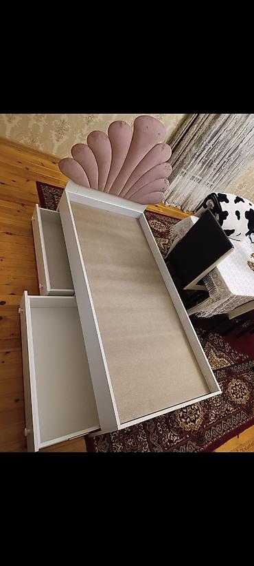 dolablı uşaq çarpayıları: Uşaq/yataq otağı üçün tək nəfərlik çarpayı 190×90 - Rəng: ağ - — 2