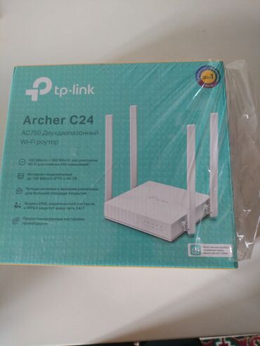 Другая бытовая техника: WiFi-Роутер tp-link Archer C24 AC750 двухдиапазонный •443 Мбит/с+300