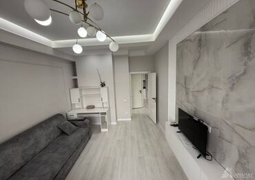 бишкек продажа квартира: 2 бөлмө, 51 кв. м, Элитка, 6 кабат, Дизайнердик ремонт