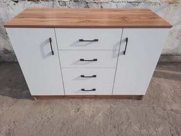 Комоды для одежды: Комод для одежды, Новый, Без зеркала, ЛДСП, цвет - Белый, Бесплатная доставка — 29